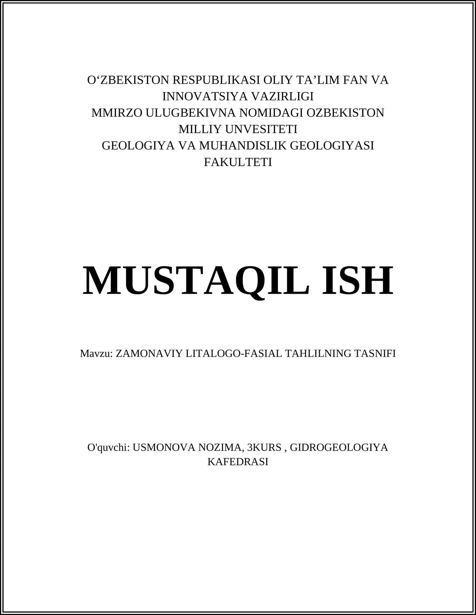 ZAMONAVIY LITALOGO-FASIAL TAHLILNING TASNIFI 1
