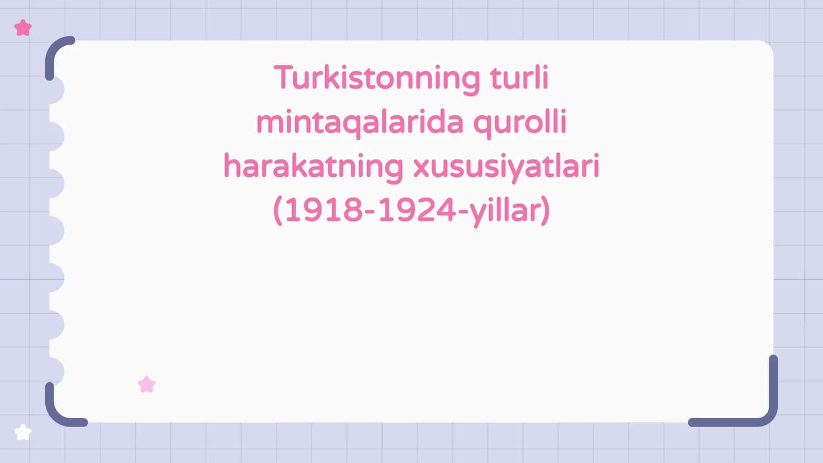 Turkistonning turli mintaqalarida qurolli harakatning xususiyatlari (1918-1924-yillar) 1