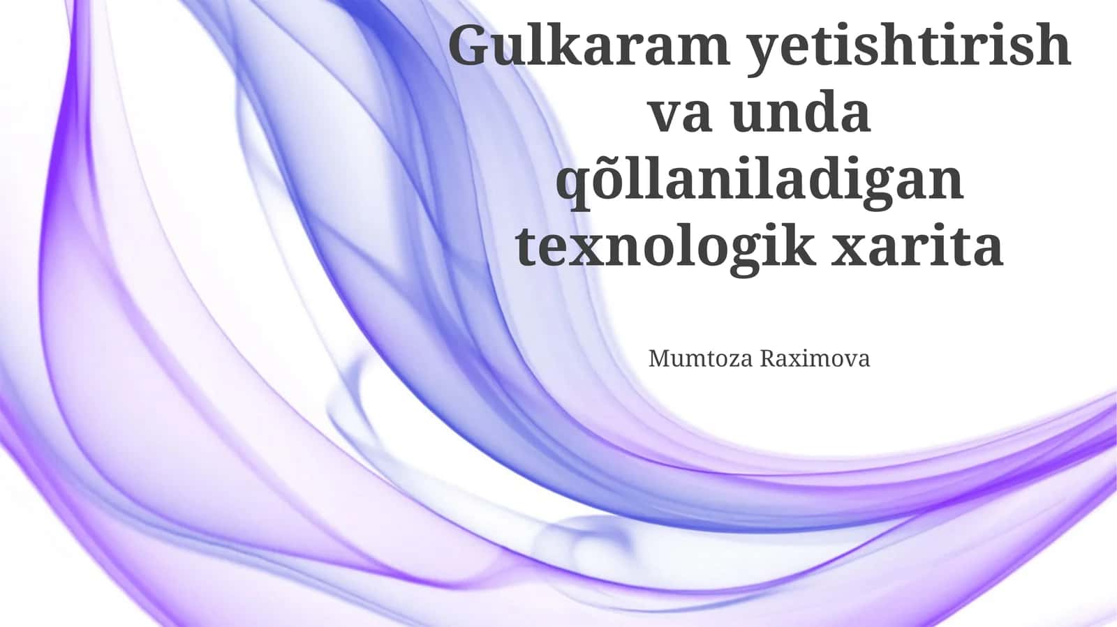 Yaxshilangan Gulakaram Ishlab Chiqarish Uchun Texnologik Yo'l Xaritasi 1