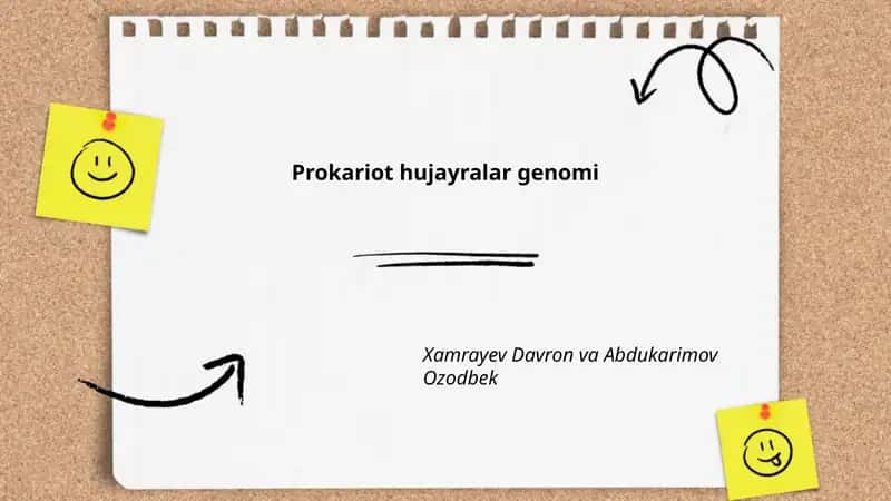 Prokariot hujayralar genomi 1