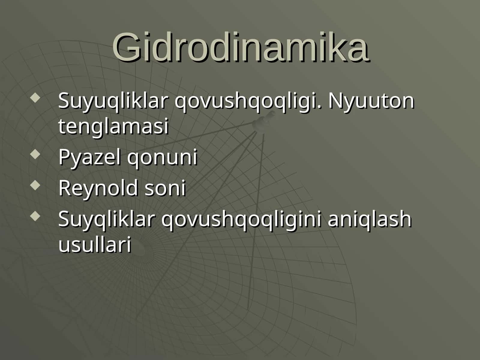 Gidrodinamika 1