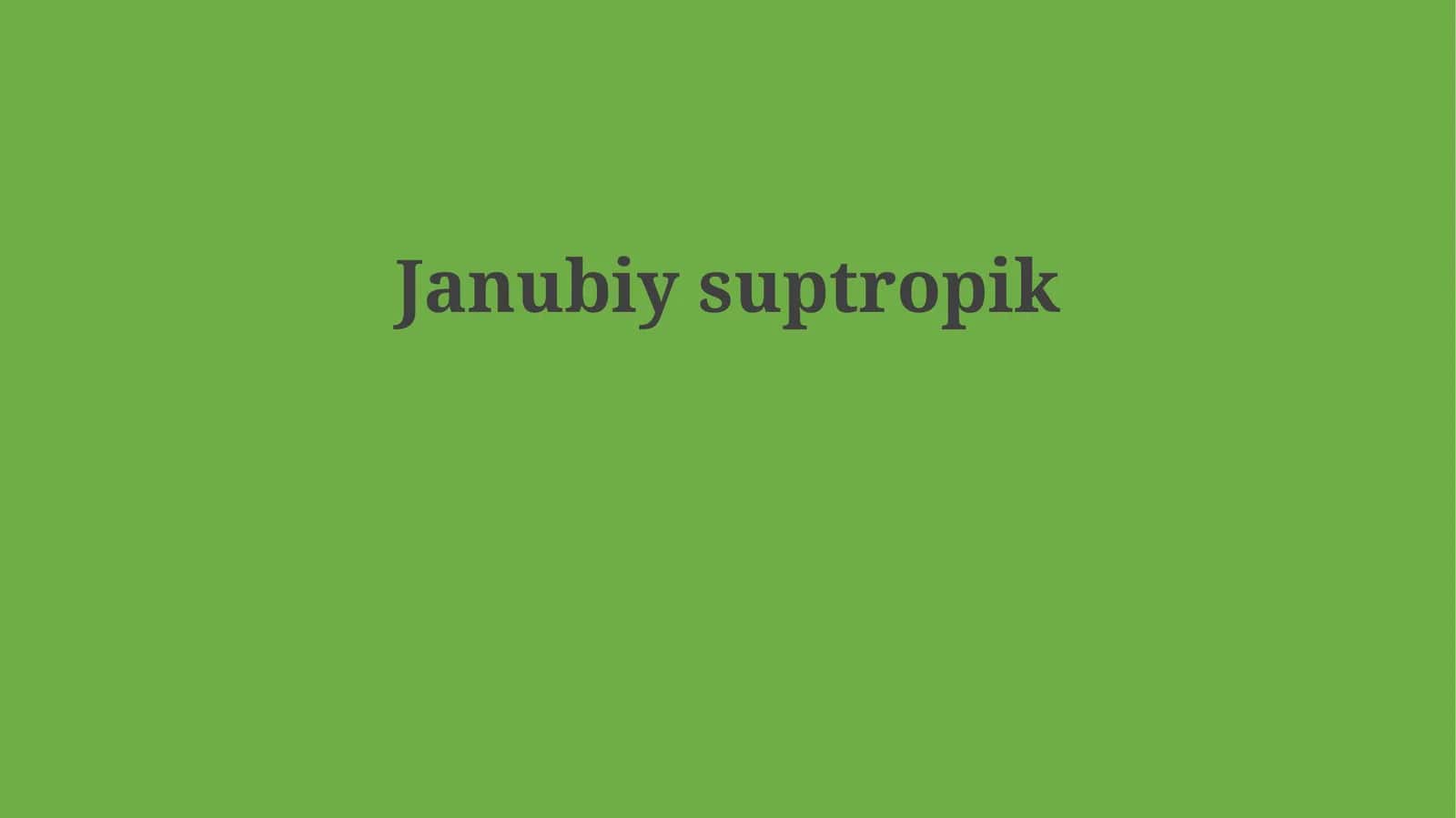 Janubiy subtropik mintaqa: geografik va iqlimiy xususiyatlar 1