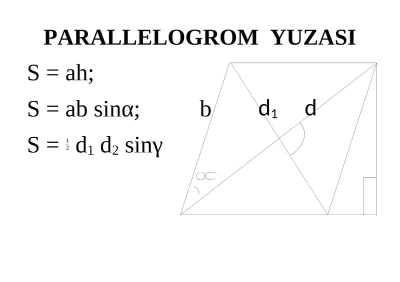 PARALLELOGROM YUZASI 1