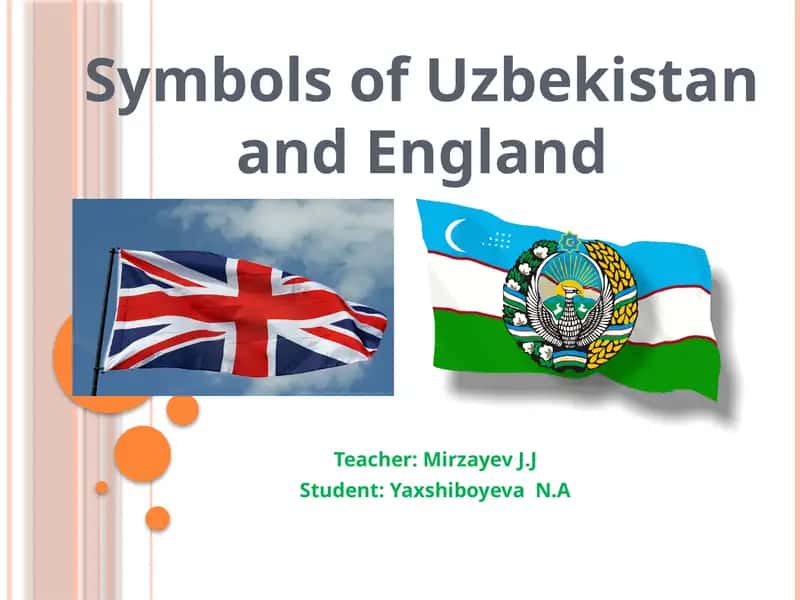 Symbols of Uzbekistan and England 1