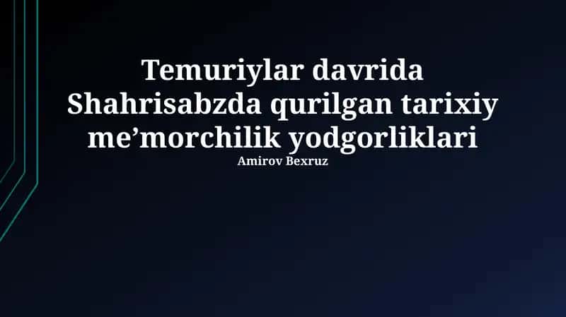 Dorus-siadat saroyi: qurilish tarixi va ahamiyati 1