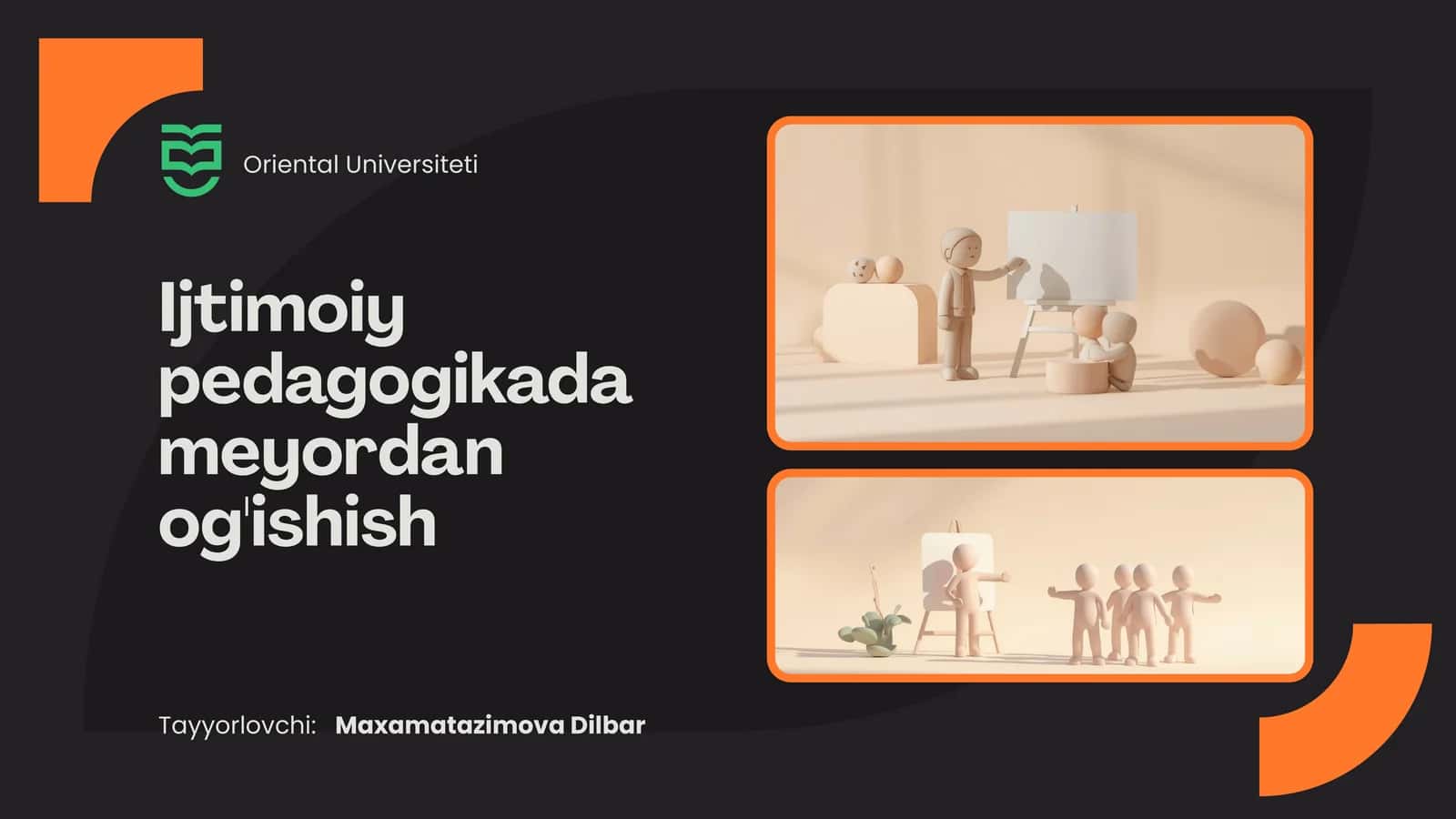 Ijtimoiy pedagogikada meyordan og'ishish 1