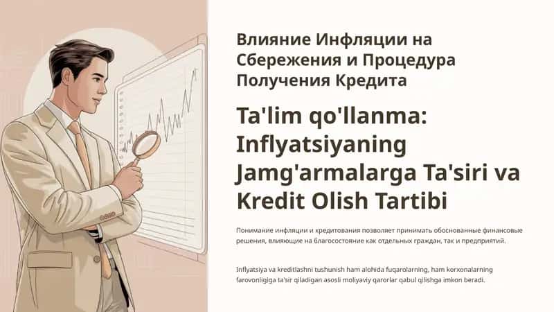 Inflyatsiyaning Jamg'armalarga Ta'siri va Kredit Olish Tartibi 1