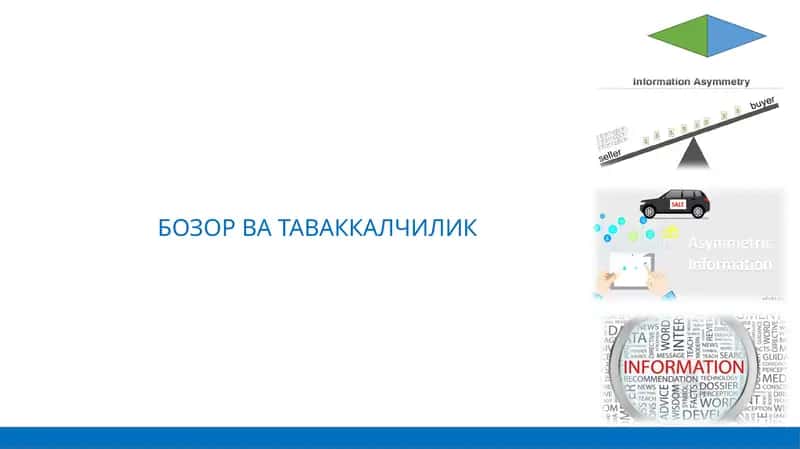БОЗОР ВА ТАВАККАЛЧИЛИК 1