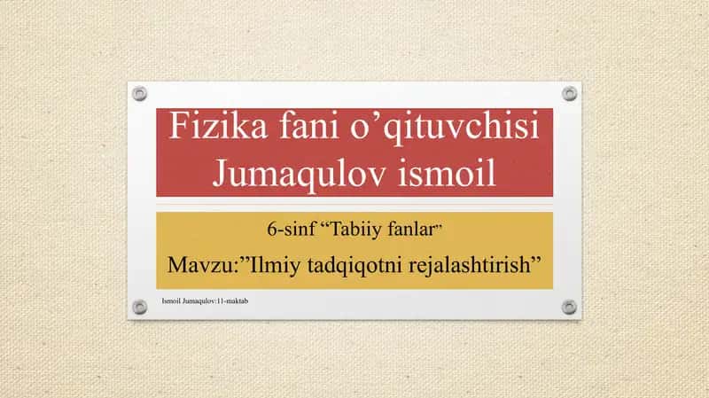 Ilmiy tezis yozish va tayyorlash tartibi 1