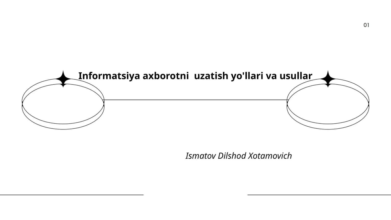 Informatsiya axborotni uzatish yo'llari va usullar 1