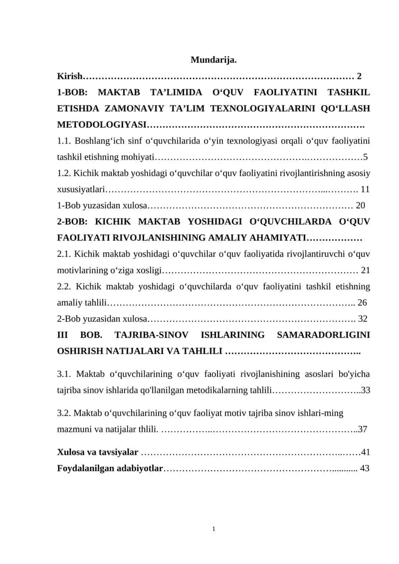 Kichik maktab yoshidagi o‘quvchilar o‘quv faoliyatini rivojlantirishning asosiy xususiyatlari 1