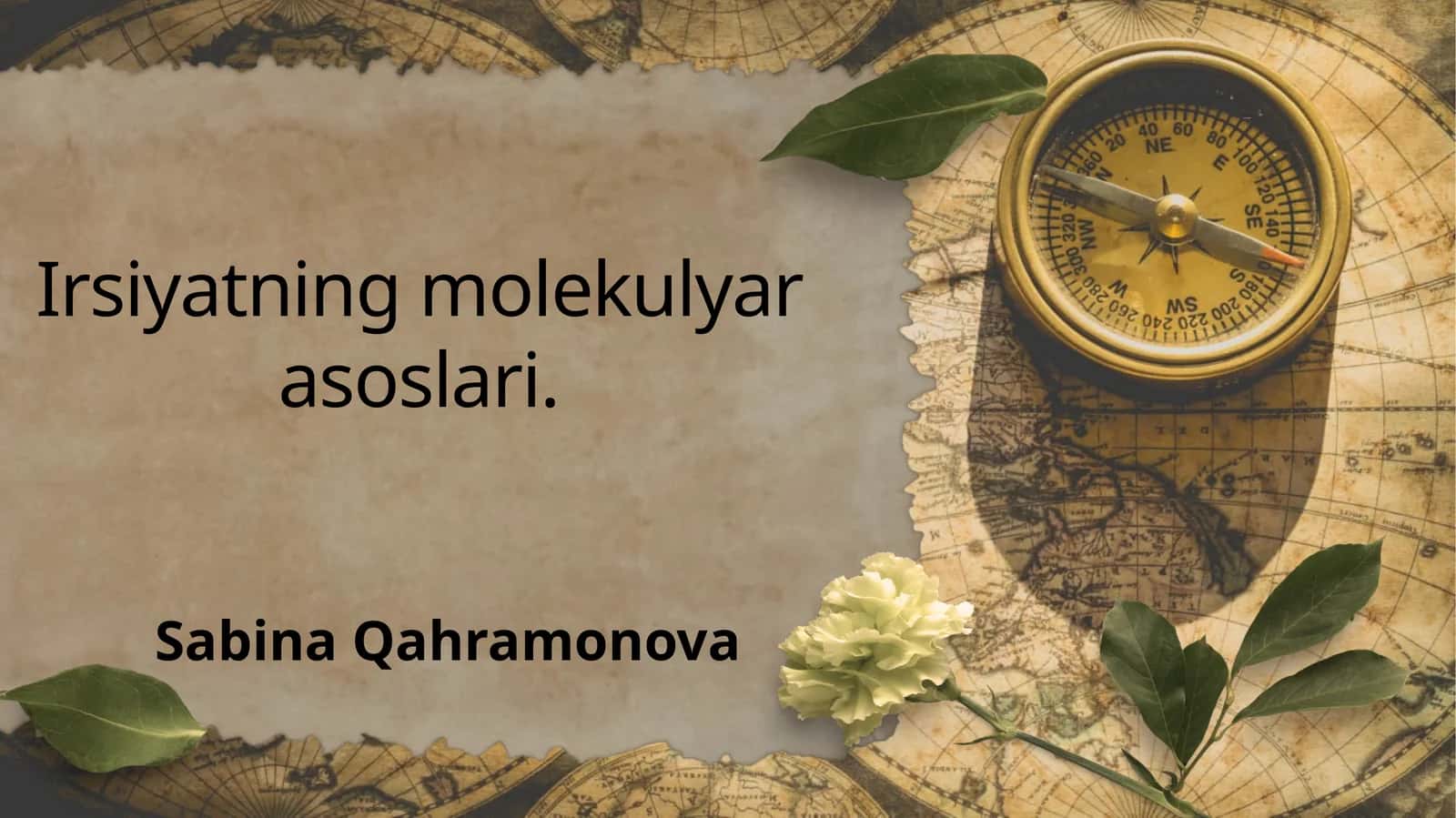 Irsiyatning molekulyar asoslari 1