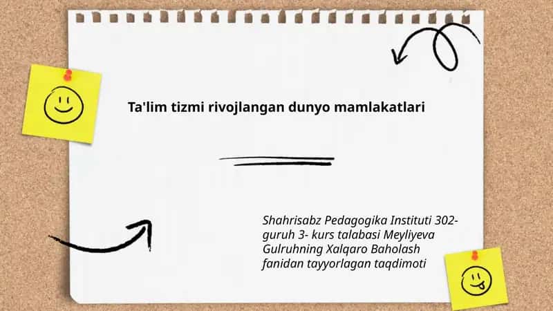 Meyliyeva Gulruhning Xalqaro Baholash taqdimoti 1