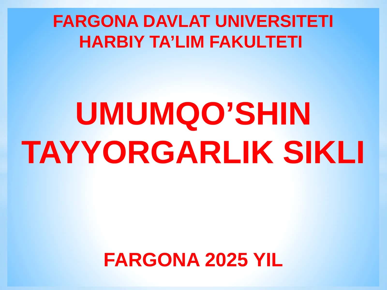 Harbiy xizmatchining umumqo‘shin jangidagi yakka tartibda harakatlari 1