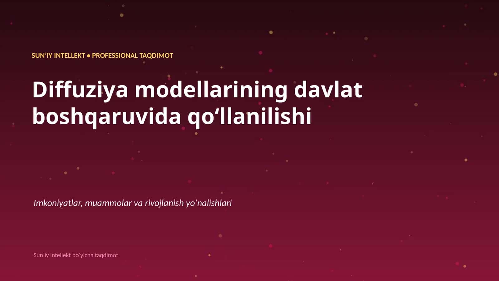 Diffuziya modellarining davlat boshqaruvida qoʻllanilishi 1