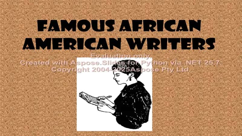 Famous African American Writers 1