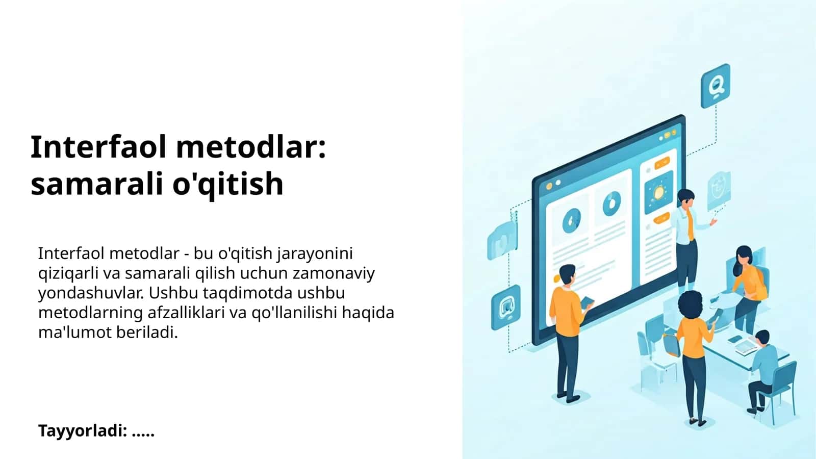 Interfaol Metodlar: Samarali O'qitish 1