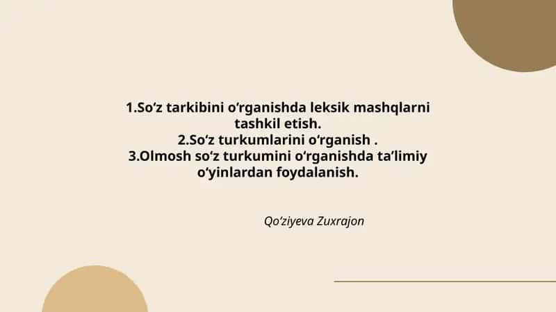 Olmosh so‘z turkumi 1