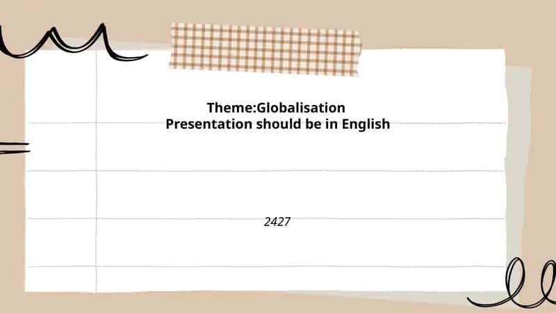 Globalisation Presentation 1