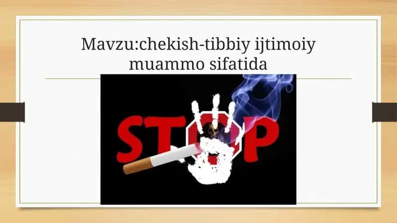 chekish-tibbiy ijtimoiy muammo sifatida 1