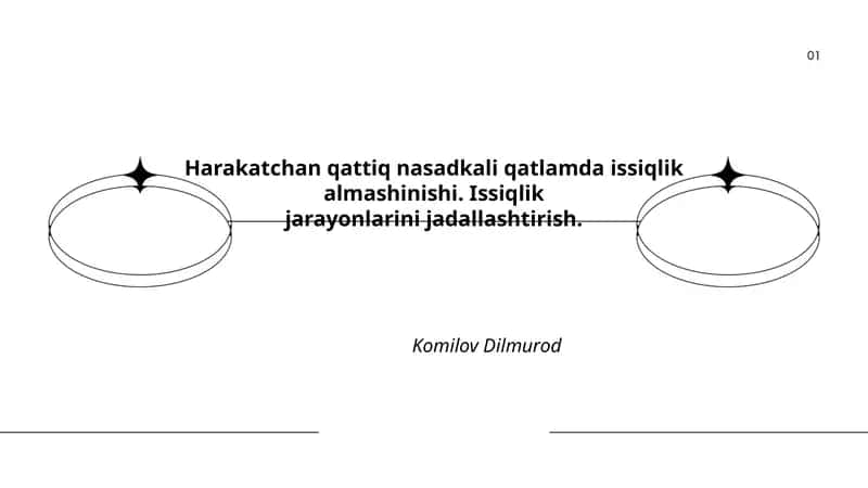 Harakatchan qattiq nasadkali qatlamda issiqlik almashinishi 1