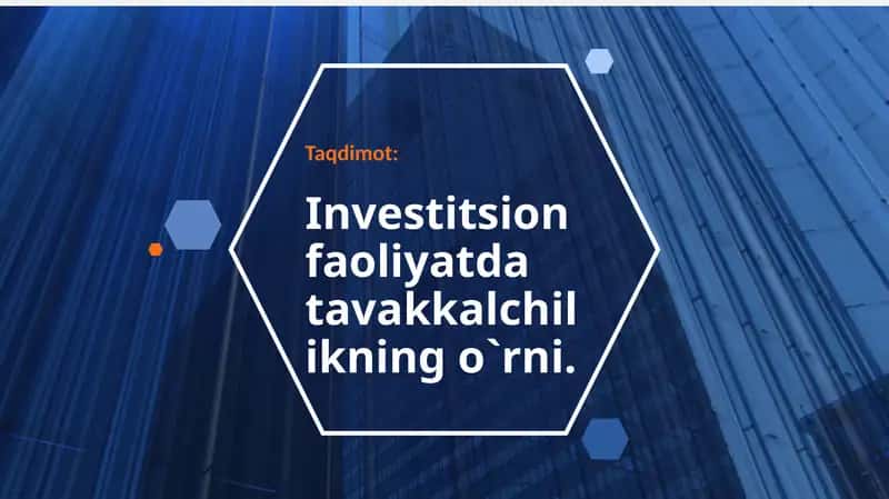 Investitsionfaoliyatdatavakkalchilikningo`rni 1