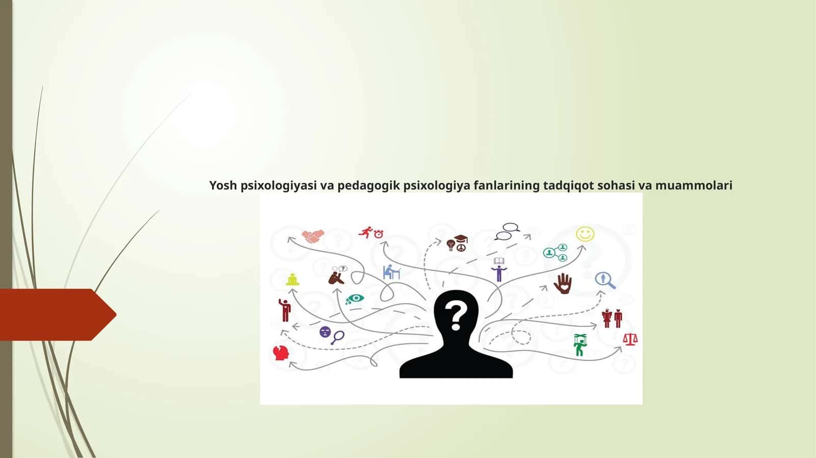 Yosh psixologiyasi va pedagogik psixologiya fanilarining tadqiqot sohasi va muammolari 1