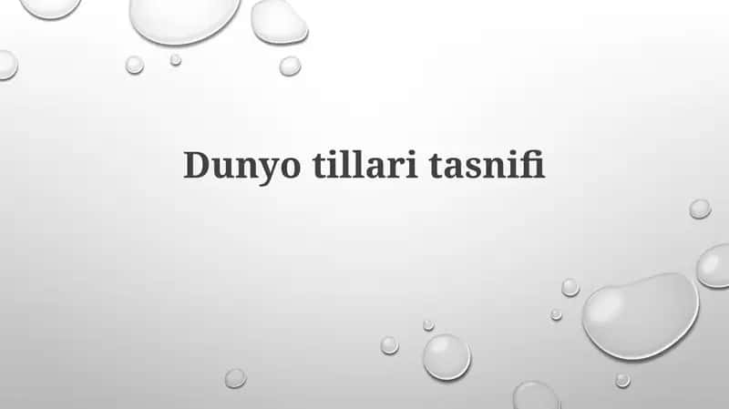 Dunyotillaritasnifi 1