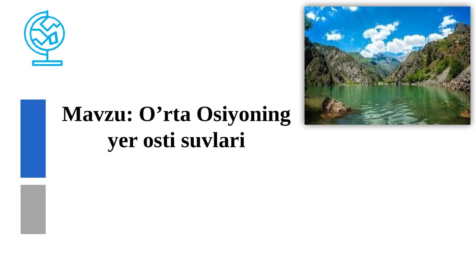 O’rta Osiyoning yerosti suvlari 1