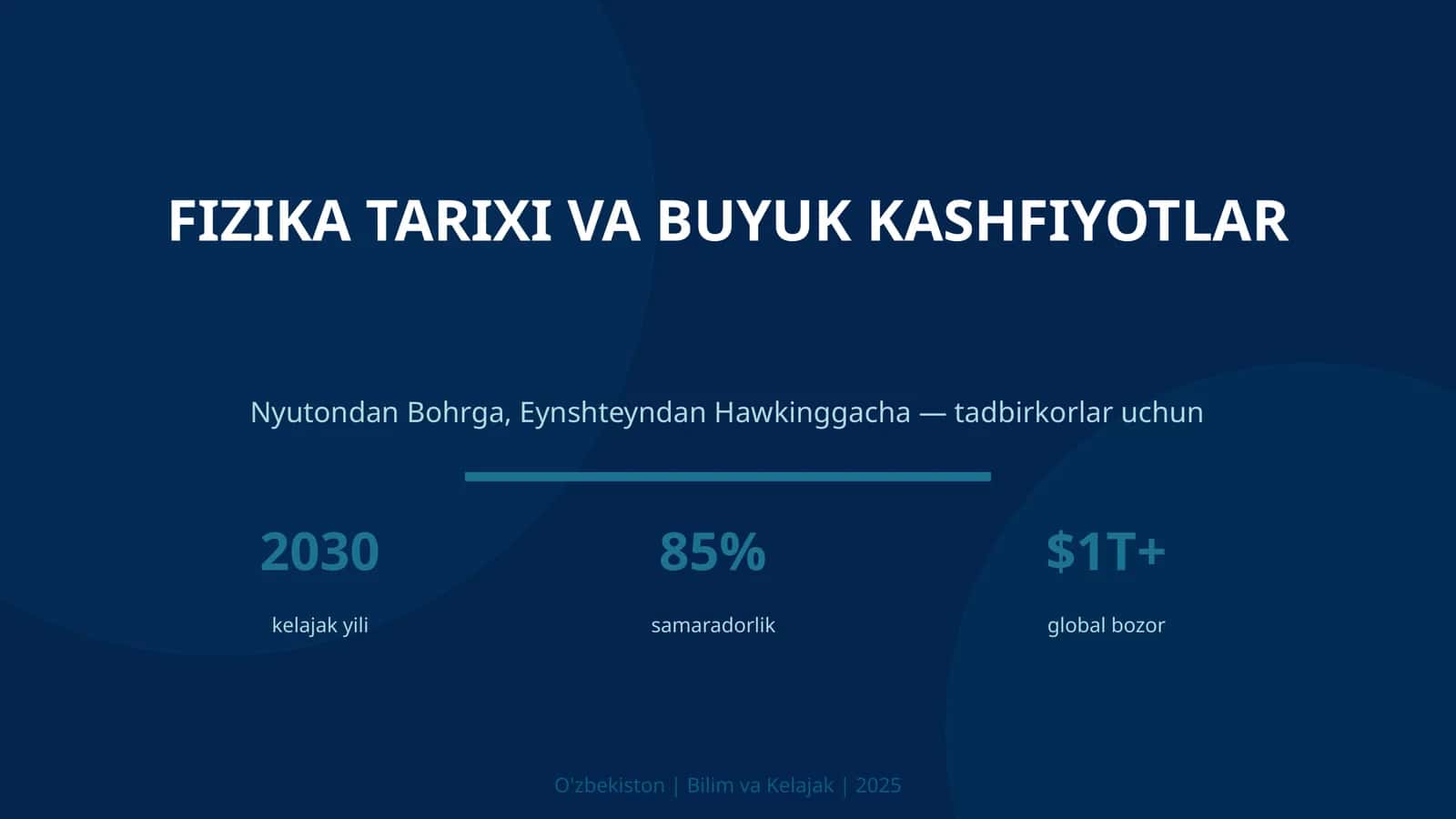 FIZIKA TARIXI VA BUYUK KASHFIYOTLAR 1