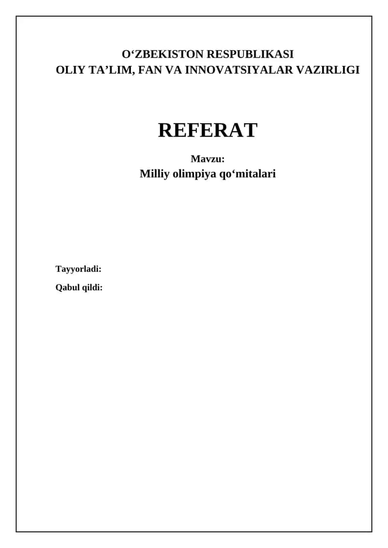 Milliy Olimpiya qo'mitalari 1