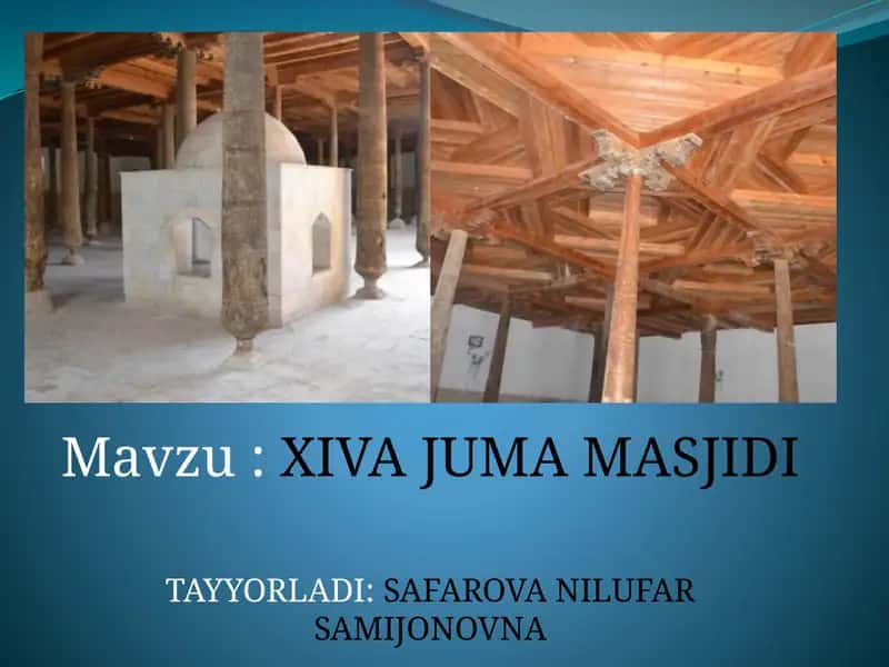 XIVA JUMA MASJIDI 1