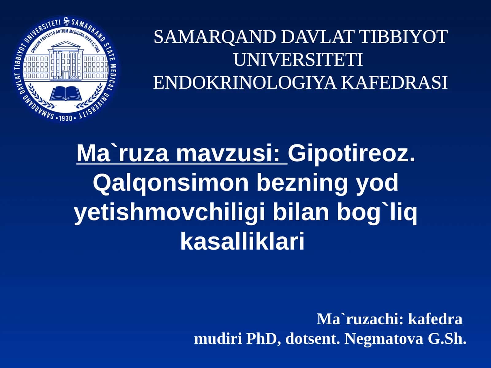 Qalqonsimonbezning yodyetish movchiligibilan bog`liq kasalliklari 1
