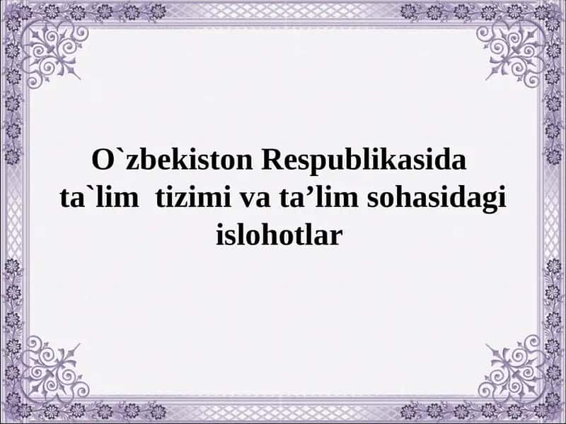 Maktabgacha Ta'lim 1