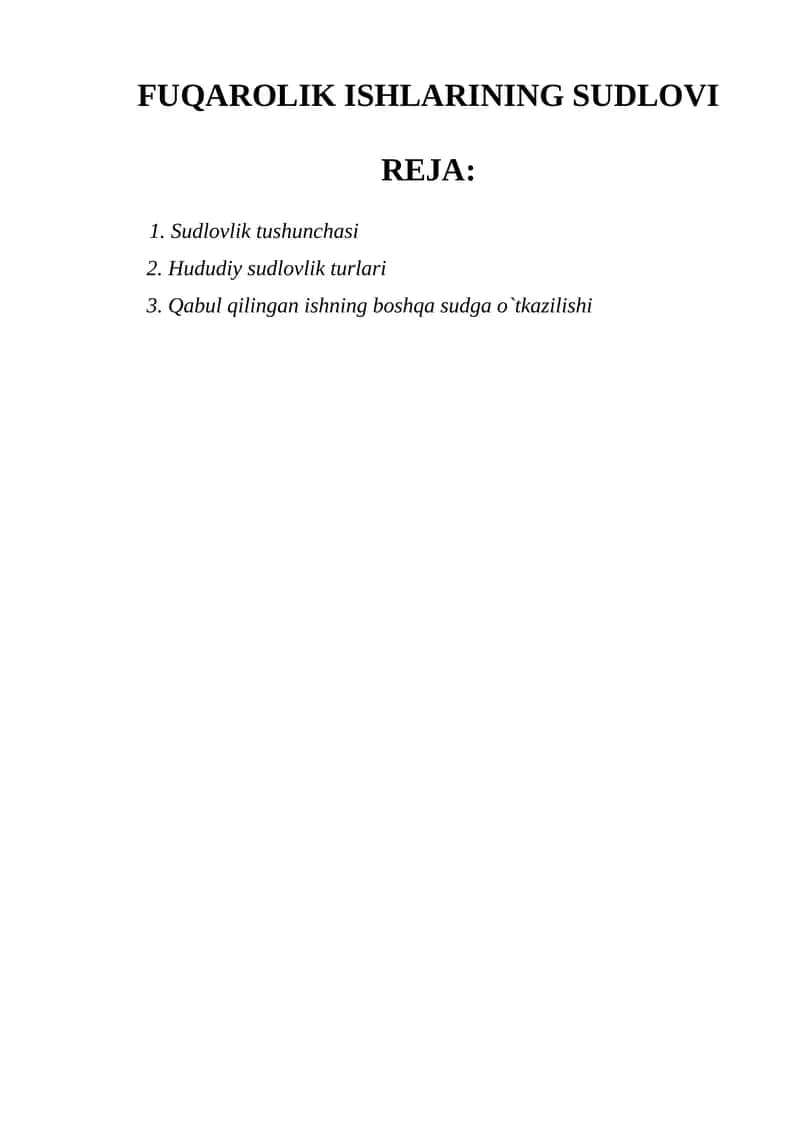 FUQAROLIK ISHLARINING SUDLOVI 1