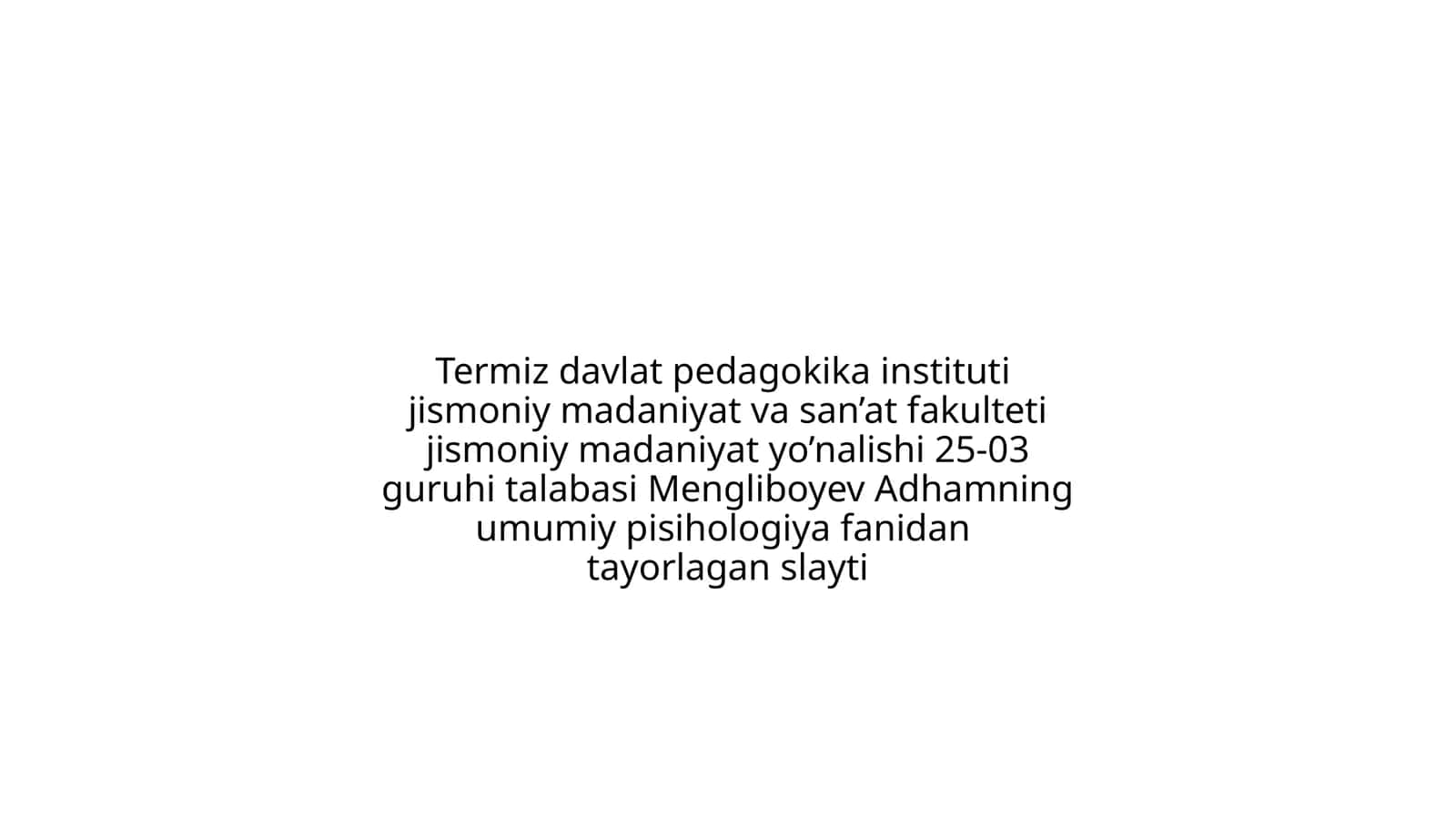Jismoniy madaniyat va san'at fakulteti jismoniy madaniyat yo'nalishi 1