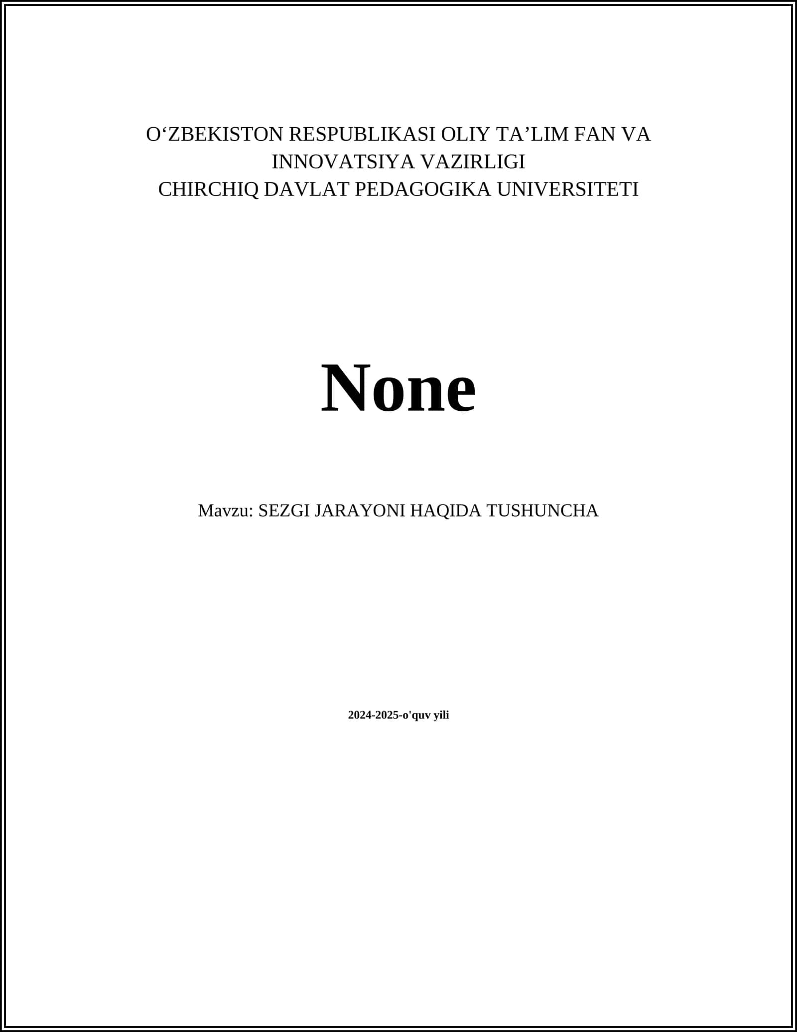 SEZGI JARAYONI HAQIDA TUSHUNCHA 1