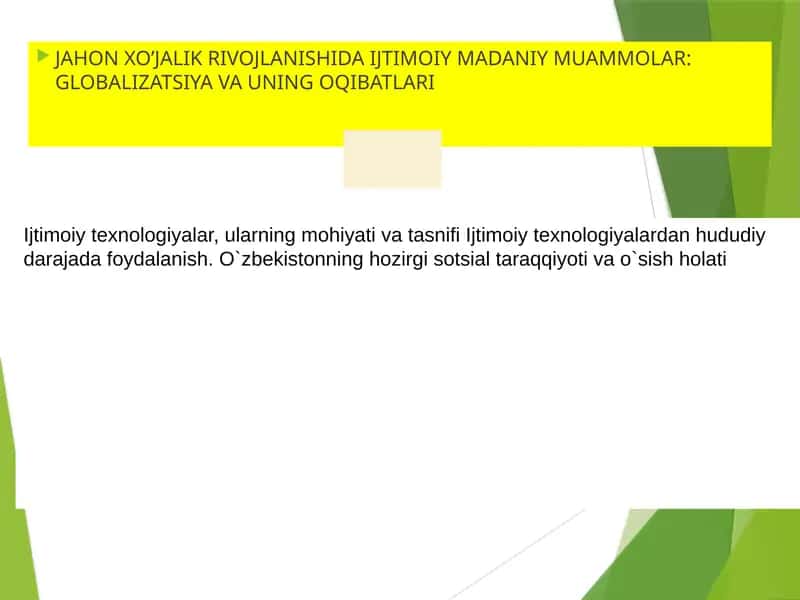 Ijtimoiy texnologiyalar va ularning mohiyati 1