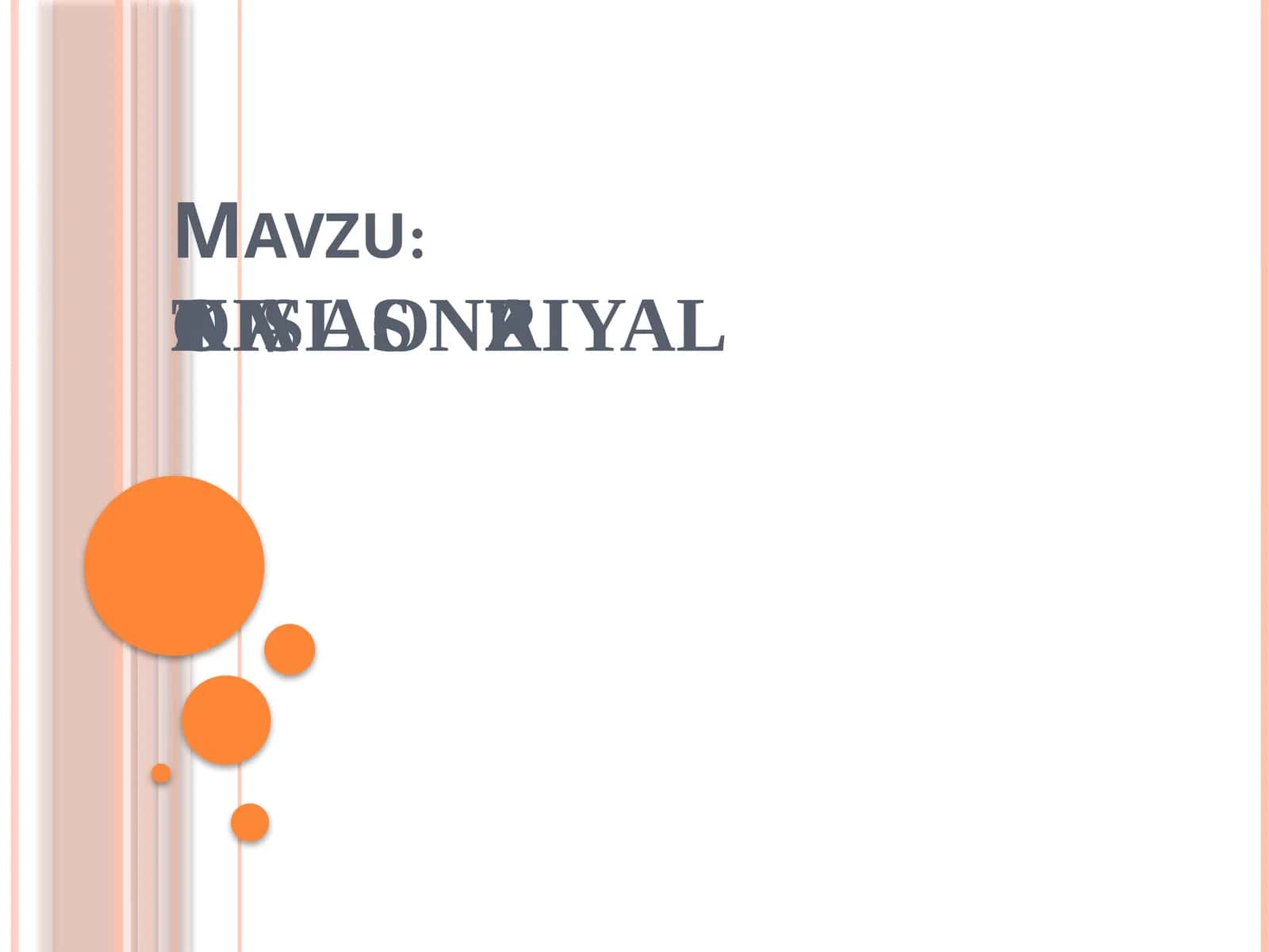 KISLОTАVА АSОS NАZАRIYALАRI 1