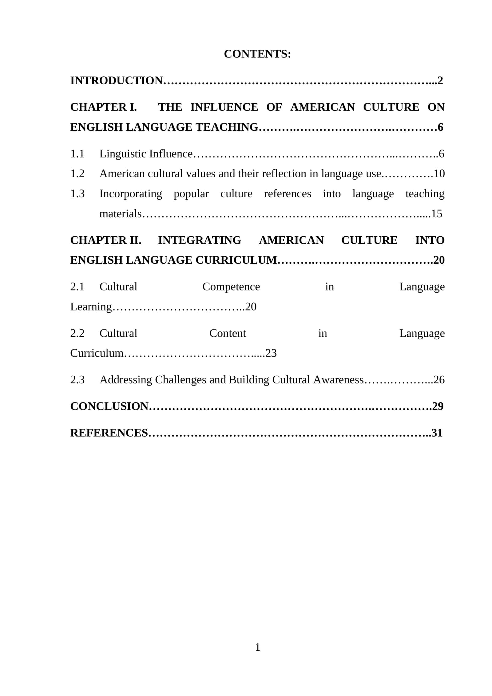 Integrating American Culture into English Language Curriculum 1