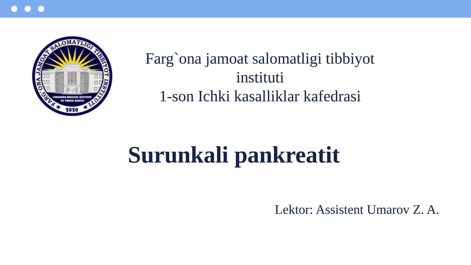 Surunkali pankreatit 1