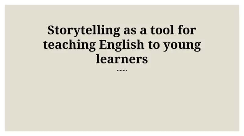 Unlocking Language: Storytelling's Power for Young Learners 1