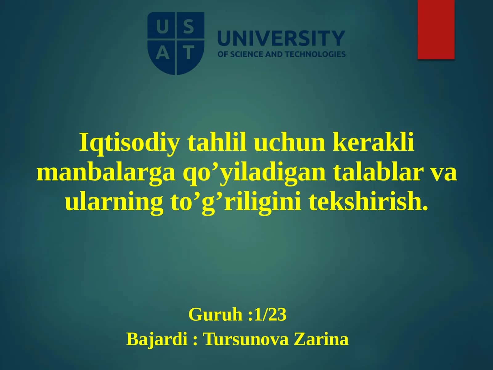 Iqtisodiy Tahlil 1