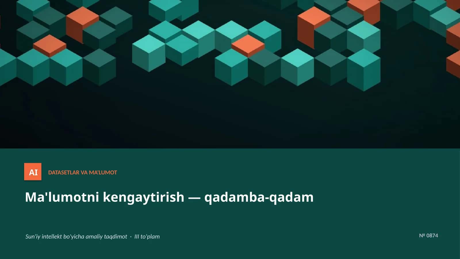 Ma'lumotni kengaytirish — qadamba-qadam 1