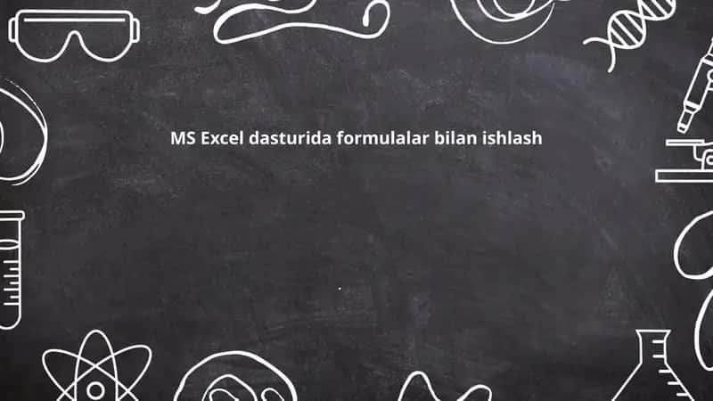 MS Excel formulalari 1