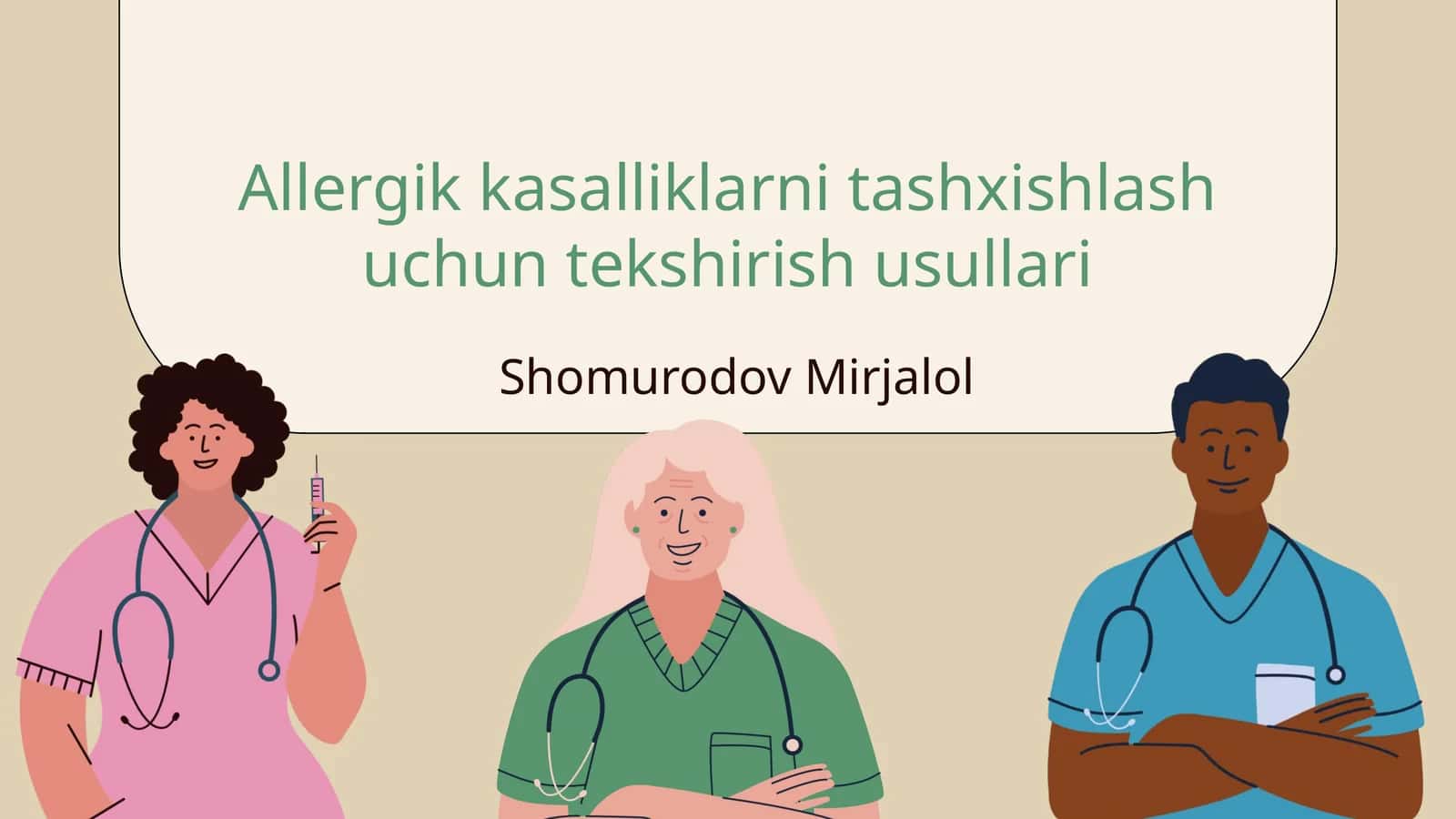 Allergik kasalliklarni tashxishlash uchun tekshirish usullari 1