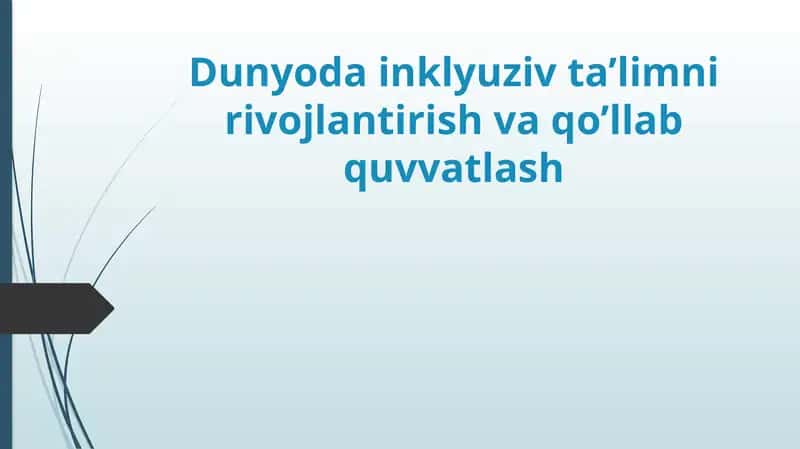 Испаниядаги инклюзив таълим 1