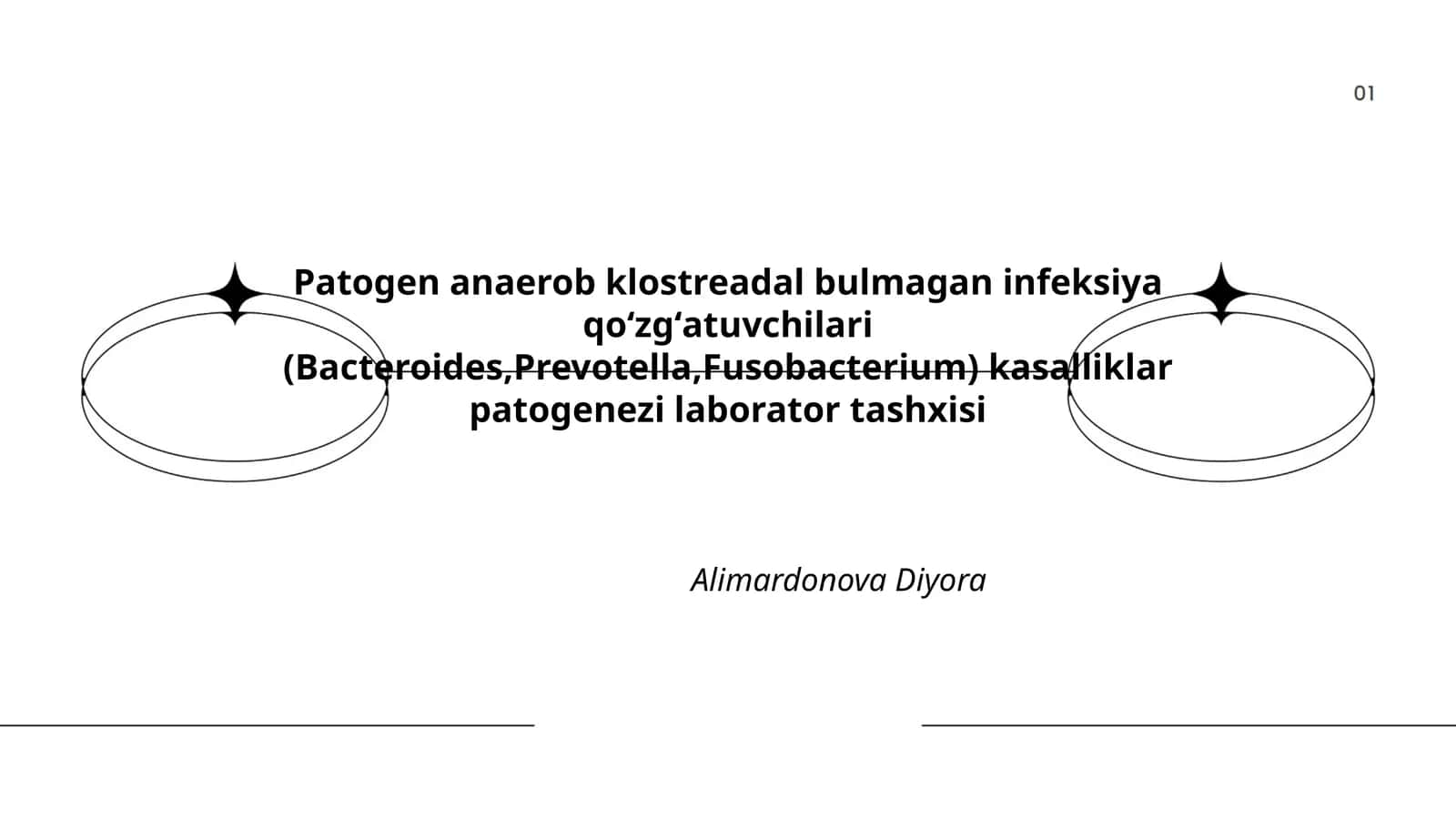 Patogen anaerob klostreadal bulmagan infeksiya qoʻzgʻatuvchilari (Bacteroides,Prevotella,Fusobacterium) kasalliklar patogenezi laborator tashxisi 1