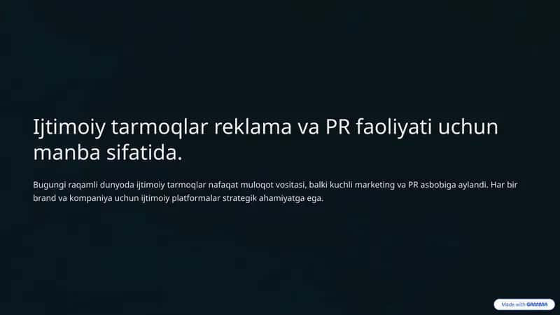 Ijtimoiy tarmoqlar 1