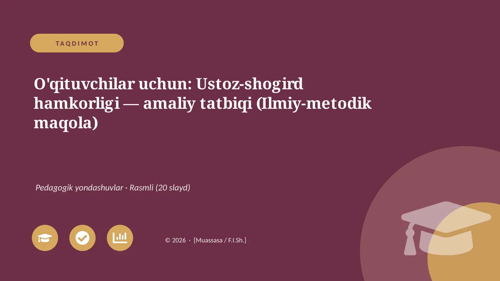 Ustoz-shogird hamkorligi 1